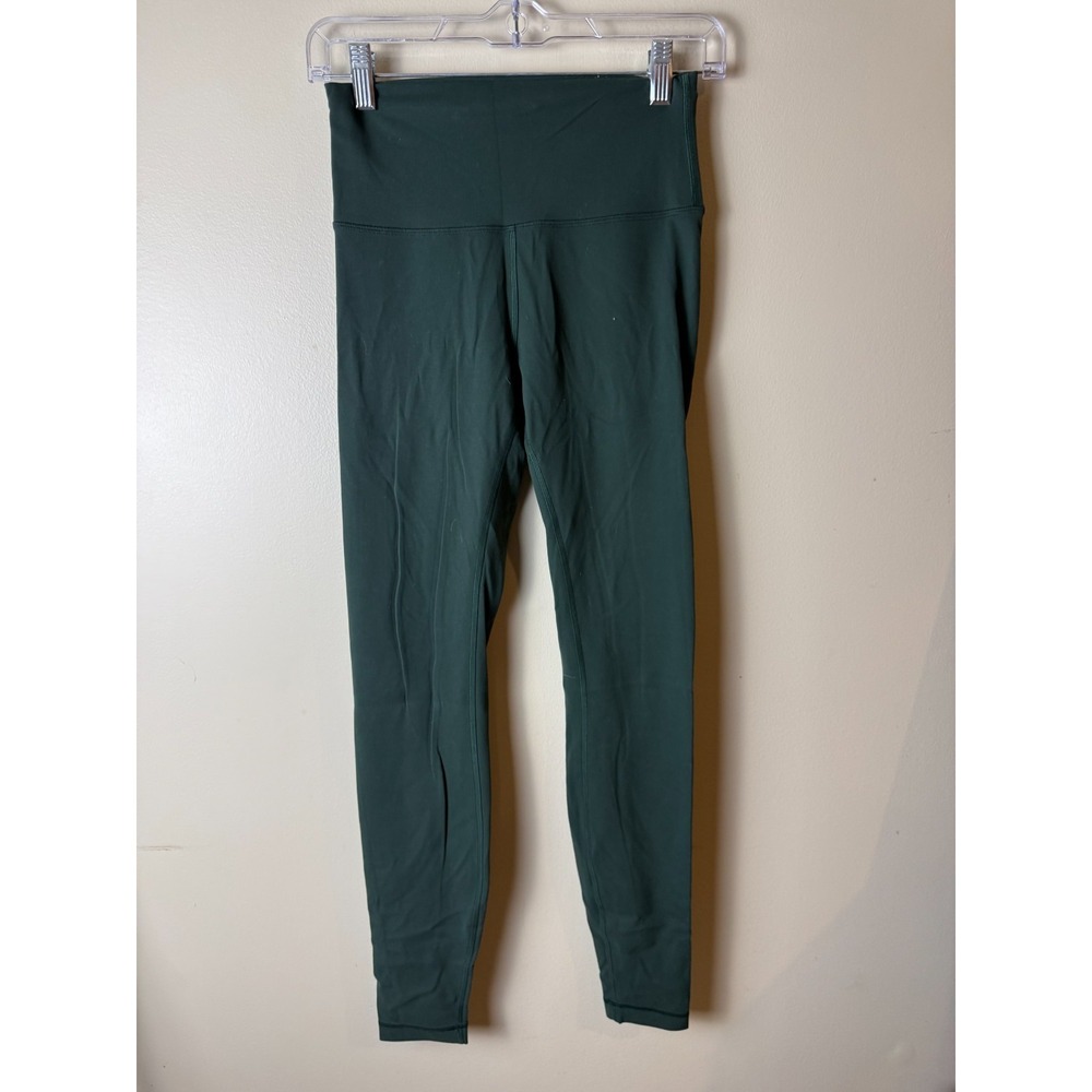 Lululemon Leggings Womens 6 Green High Rise Athletic‎ Yoga Pants